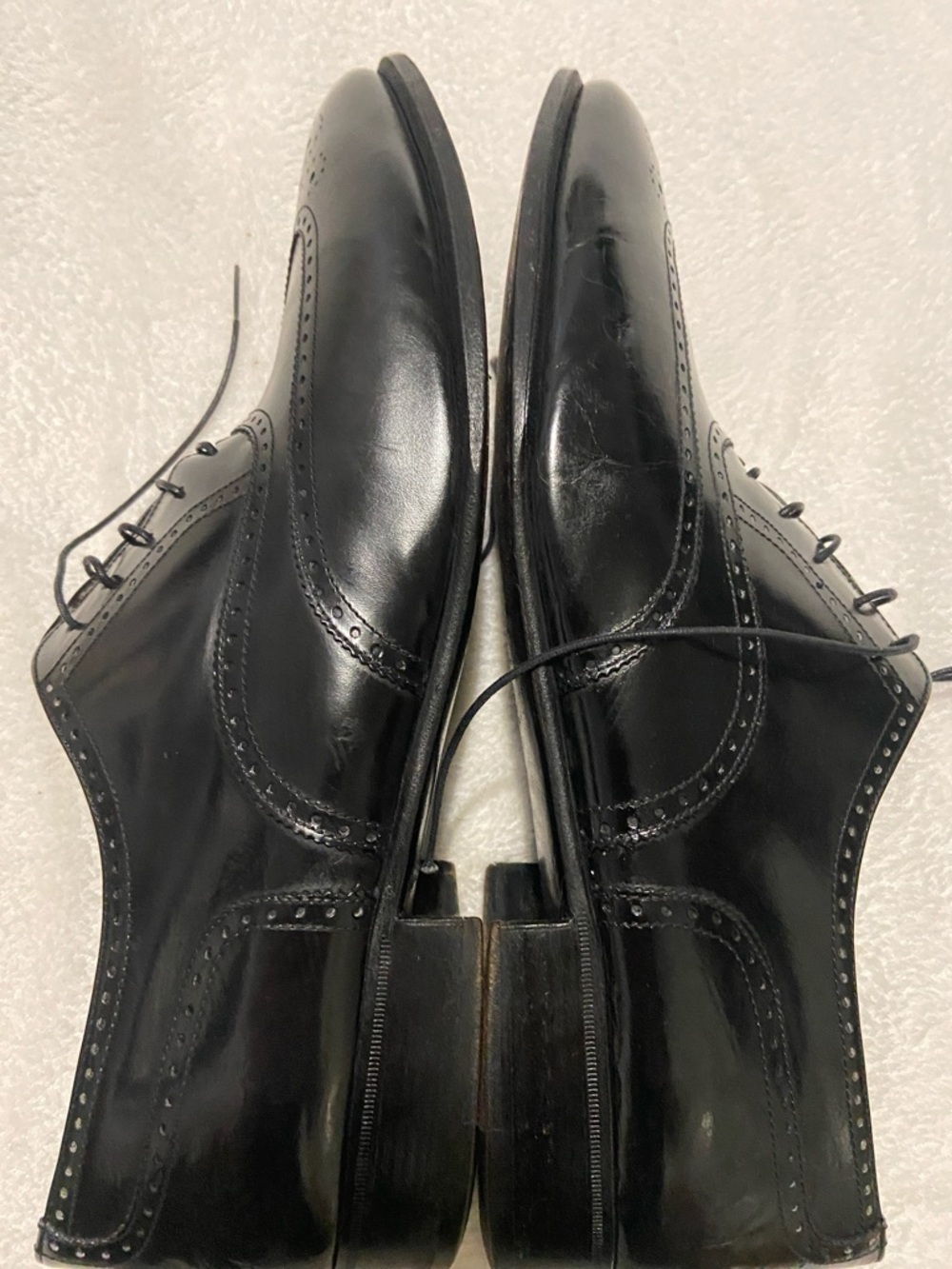 Salvatore Ferragamo Black leather Brogue Oxfords - Picture 8 of 10